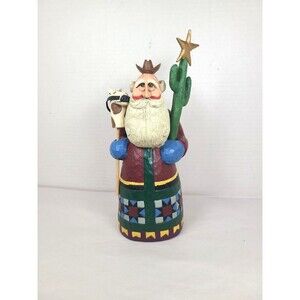 VTG HOUSE Of HATTEN Rodney W. Leeseberg Santa Figurine Cactus Giraffe Star 1998